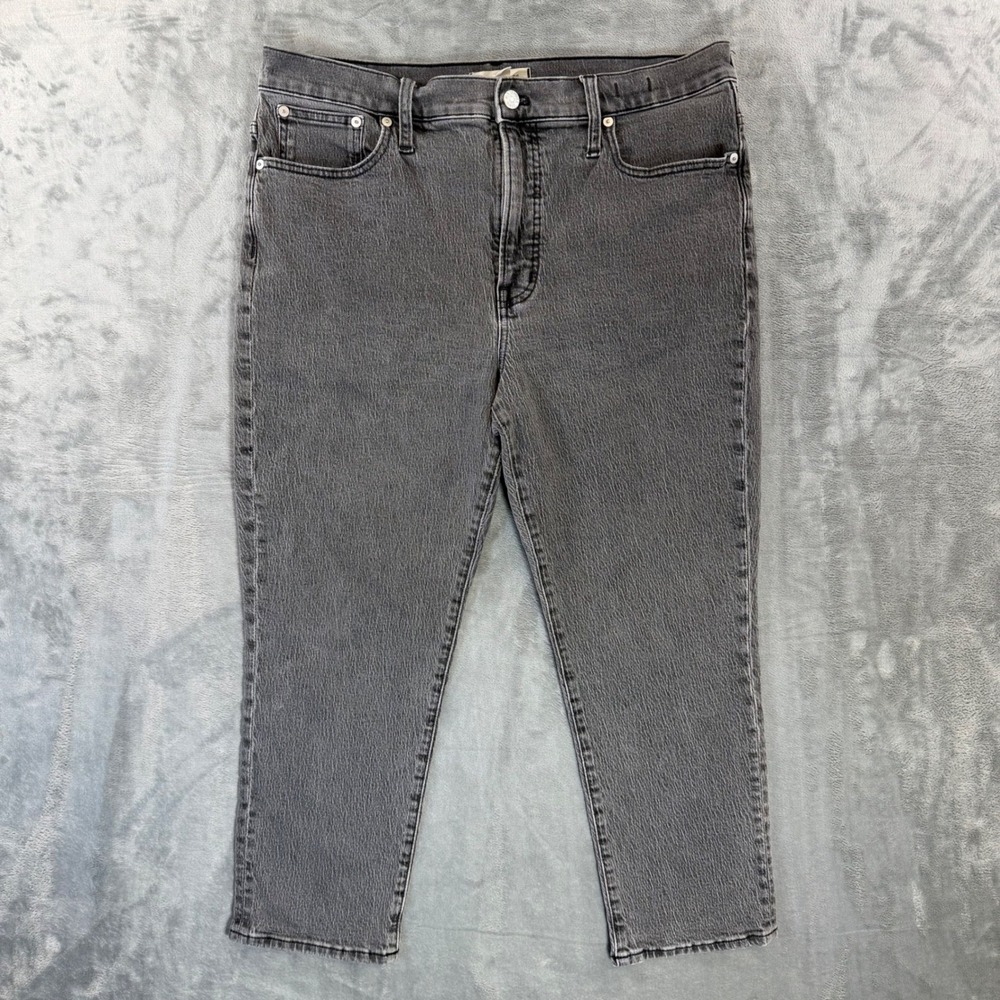 Madewell The Perfect Vintage Jean Women's Size 31P Gray Denim Pants‎